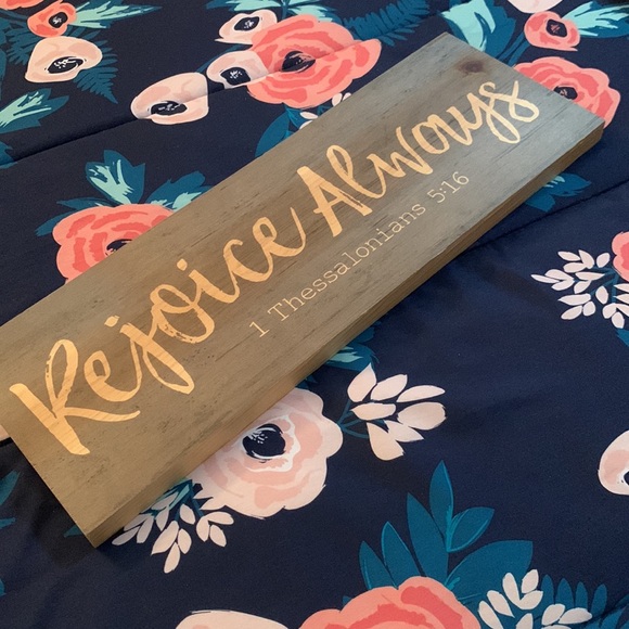 Hobby Lobby Decorative Sign “Rejoice Always” - Picture 5 of 5